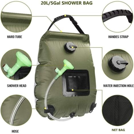 Base de douche pliable, bac de douche portable avec tuyau