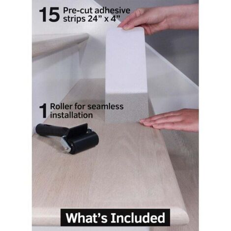 Bande Adhésive Antidérapante WELSTIK Noire 100mm X 20m - Pour Escaliers Intérieur Extérieur