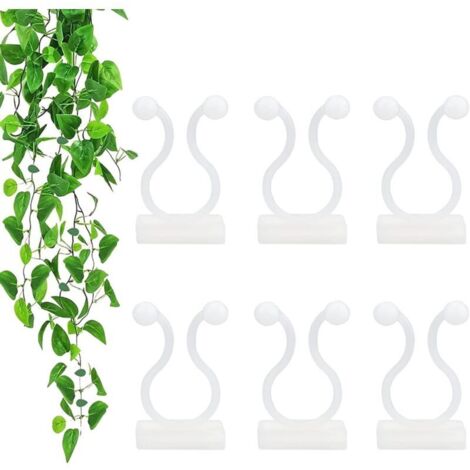 100 crochets adhésifs pour plantes, crochets invisibles, clous muraux pour légumes (1/4)