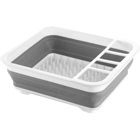 Égouttoir pliable en plastique pour ranger les ustensiles de cuisine. (1/4)