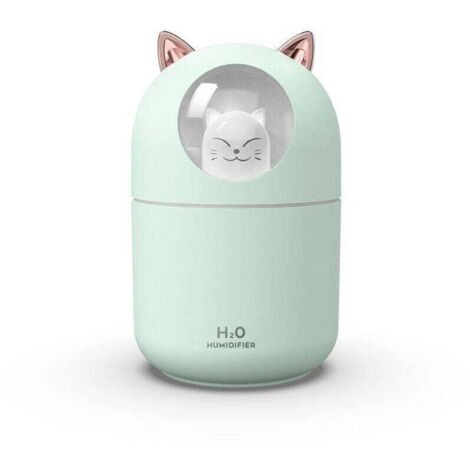 Ce mini humidificateur ultrasonique de 300 ml est doté d'une veilleuse, fonctionne silencieusement et convient au salon, à la chambre et au bureau. C'est un cadeau original pour les enfants, les amis (1/4)