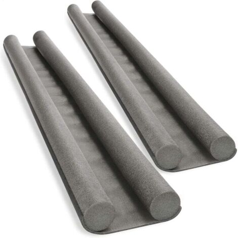 Joint d'étanchéité double couche pour porte - joint de bas de porte - joint d'étanchéité double couche - coupe-vent et insonorisant - 93 cm (1/4)