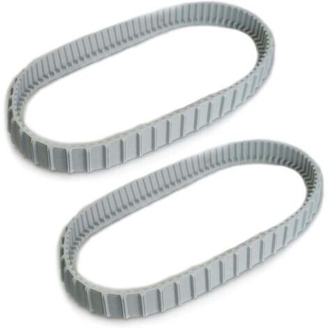 Deux chenilles de rechange grises pour le robot nettoyeur de piscine Maytronics Dolphin (Code produit : 9983152-R2)