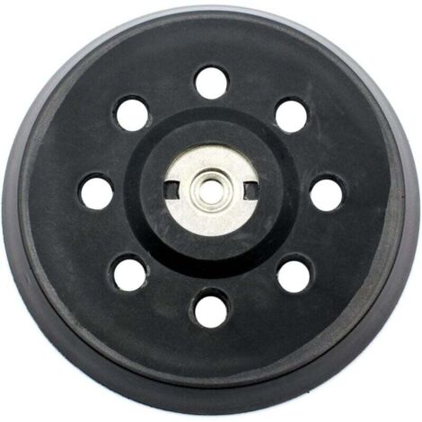 Plateau de Ponçage 125mm Noir pour Meuleuse D'angle Compatible Metabo SXE 325 (1/4)
