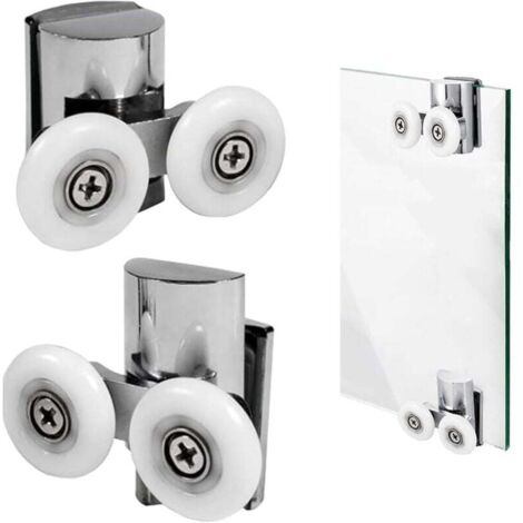 Roulette De Douche 23Mm Paire Roues De Remplacement Pour Porte De Douche
