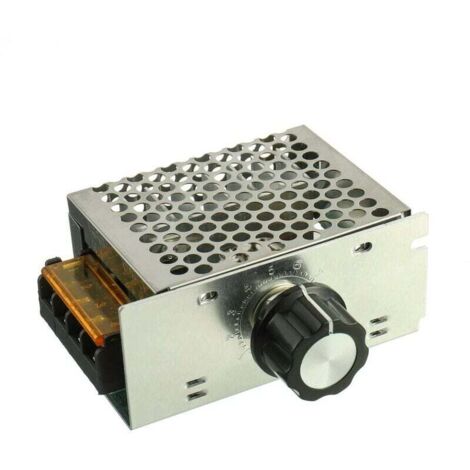 Régulateur de Vitesse Moteur AC 220V 4000W Gradateur Thermostat Électronique SCR Haute Puissance