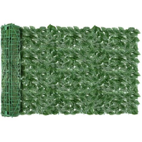 Haie Artificielle 1x3M Brise Vue Exterieur Mur Végétal Clôture Feuilles avec 100 Attaches