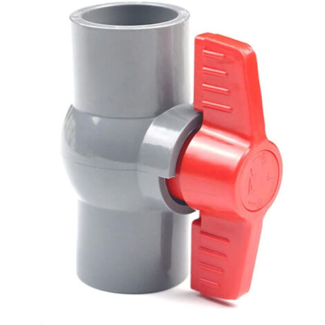 Vanne À Bille En Pvc 40 Mm Pour Tuyau Alimentation Eau Connexion Par Glissement Gris (1/4)