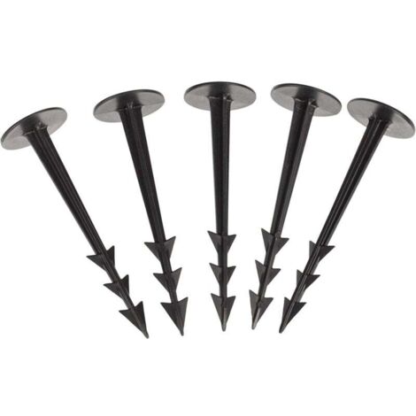Lot de 100 Piquets de Fixation pour Tissus Anti Mauvaises Herbes et Toiles de Jardin (1/4)