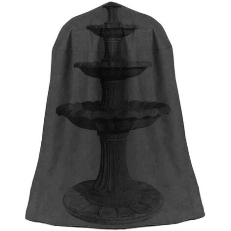 Housse de Protection Hivernale Imperméable pour Fontaine de Jardin en Tissu Oxford 210D Anti-Vent (1/4)