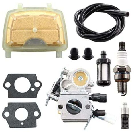Carburateur avec Kit de Réparation pour Tronçonneuse Filtre à Air et Pièces Compatibles MS171 MS181 MS211 (1/4)