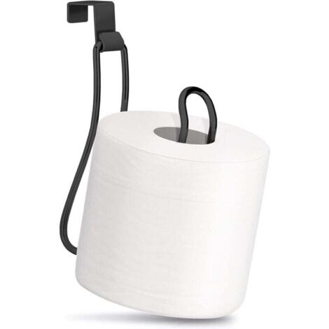 Porte Papier Toilette Noir Support Rouleau Salle De Bain (1/4)