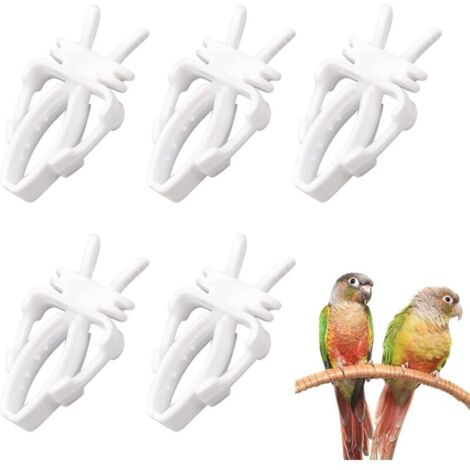 Pinces à Fruits pour Perroquets Mangeoire Cage Oiseaux Lot de 5 Pièces (1/4)