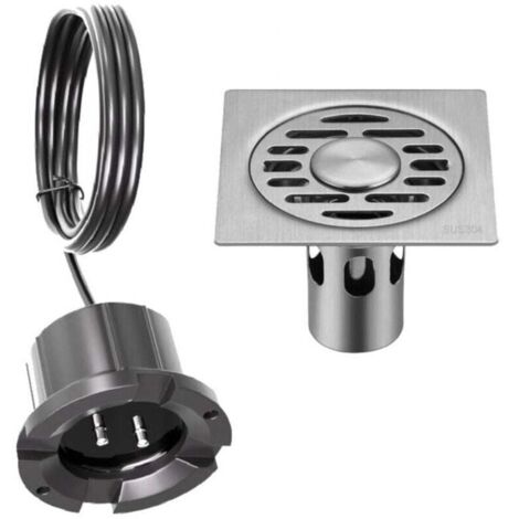Détecteur d'Alarme de Fuite d'Eau Filaire 12V avec Siphon de Sol 10104,5 cm pour Salle des Machines (1/2)