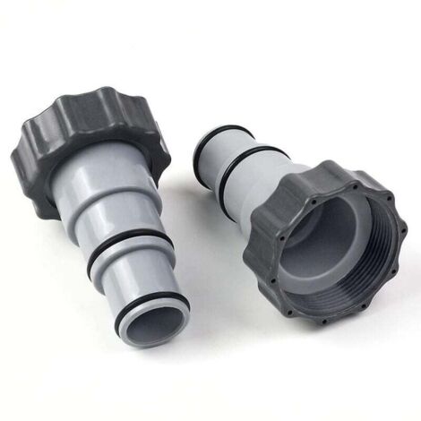 Adaptateur De Tuyau De Piscine Avec Collier Pour Pompe À Connexion Filetée (1/4)