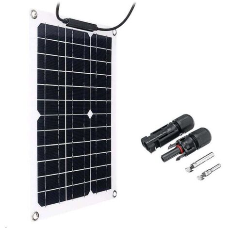 Panneau Solaire Portable 300W Monocristallin Batterie 18V pour Camping-Car et Véhicule