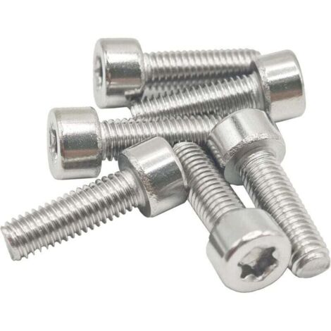 6 Pièces Boulon Torx M5-0 8x16mm Vis Cannelée Compatible Stihl FS55 FS110 FS130 FS160 FS180 FS200 FS220 FS240 FS250 (1/4)