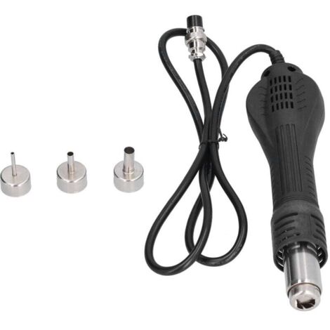 Poignée De Remplacement Pour Pistolet À Air Chaud Antistatique 8 Trous 4 Noyaux Résistante À L'Usure Refroidissement Intelligent (1/4)