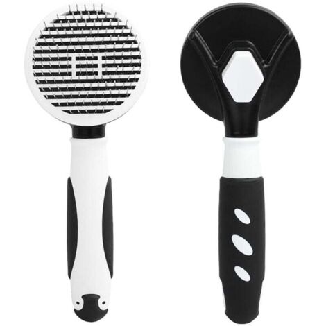 Brosse Autonettoyante Pour Chien Et Chat Anti Perte De Poils Enlève Sous Poil Et Fourrure Mort (1/4)