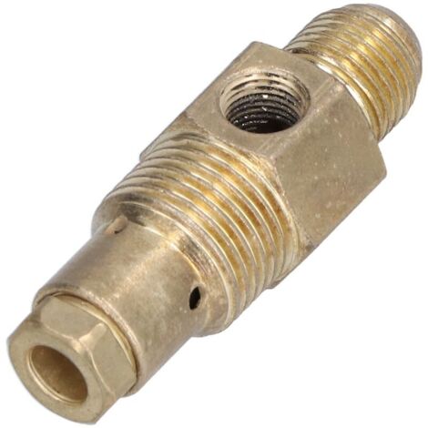 Clapet Anti-Retour Métallique Droit Pour Compresseur D'Air 1 Voie 21mm X 16mm X 10mm Pièce De Remplacement (1/4)