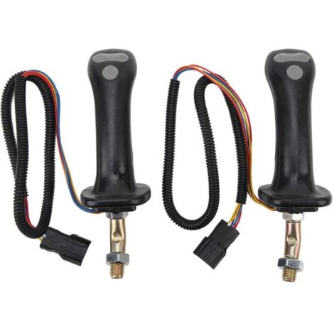 2 Poignées Joystick 3 Boutons 6 Broches Alliage Aluminium Pelle Doosan DH DX150 DX215 DX225 DX300 DX370-9C (1/4)