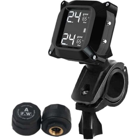 Ensemble Capteur Pression Pneus Moto Sans Fil Détecteur À Visser Pour Rv (1/4)