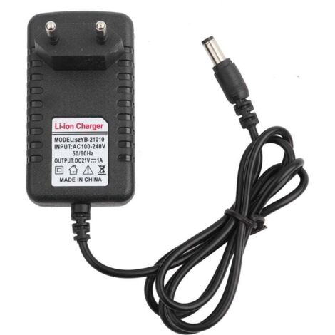 Adaptateur Chargeur Lithium Ion 21V 1A Noyau Cuivre Épais Prise UE Charge Rapide