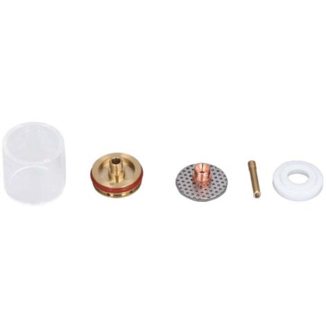 Kit De Buses De Pince Pour Pistolet De Soudage À L'argon Torche TIG Tasses En Verre Laiton 5 Pièces (1/4)