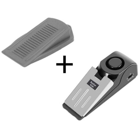Alarme Porte Antivol 120 dB Sécurité Maison Portable avec Butées Caoutchouc pour Voyage