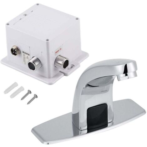 Robinet Automatique À Capteur Infrarouge Pour Cuisine Salle De Bains Évier Eau Froide Avec Boîtier De Commande