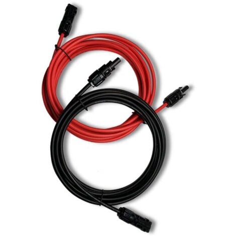Câble Extension Panneau Solaire 2 Pièces Avec Adaptateur Étanche Connecteur IP68 MC4