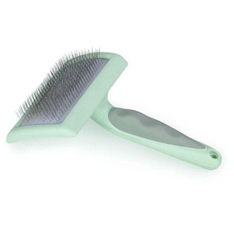 Brosse De Toilettage Chien Chat Anti Perte Poils Démêlage Nœuds Vert Menthe (1/4)