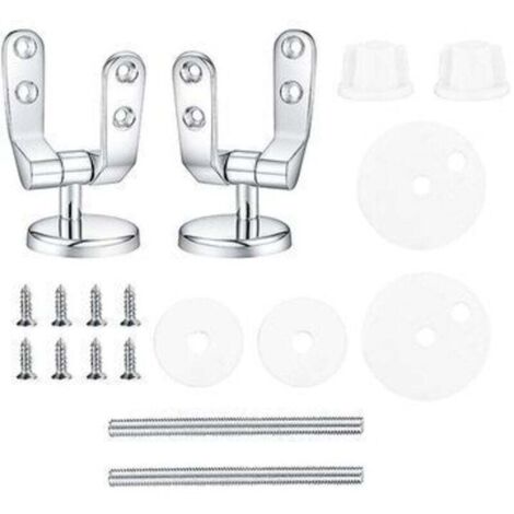 Charnière De Remplacement Pour Siège De Toilette En Alliage De Zinc Raccords Fixation (1/4)