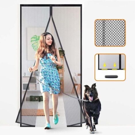 Moustiquaire Magnétique Porte 100x210 cm Auto-Obturante Résistante Pour Enfants Et Animaux Domestiques (1/4)