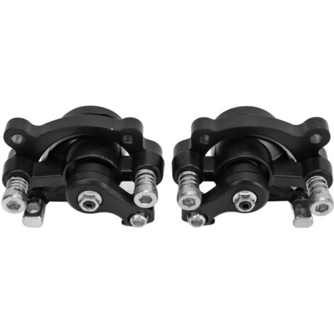 Paire D'Étriers De Frein À Disque Avant Arrière Alliage Aluminium Pour Moto Cross Miniature MBX10 MBX11 Noir (1/4)