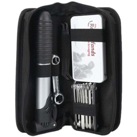 Kit Multifonction 16 en 1 Réparation Pneus Pompe Vélo avec Sac de Rangement (1/4)