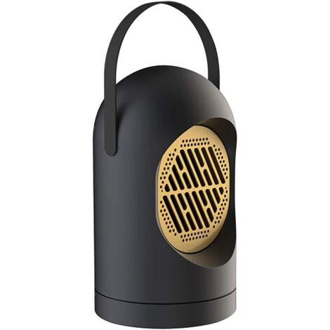 Mini Radiateur Soufflant Électrique Portable Ventilateur 2S Chauffage Rapide Ventilateur Chaud Ventilateur De Bureau pour La Maison et Le Bureau Ventilateur à Air Chaud à Faible Bruit noir (1/4)