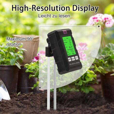 Testeur de pH numérique 5 en 1 avec écran LCD Testeur de qualité étanche Testeur de Chlore avec