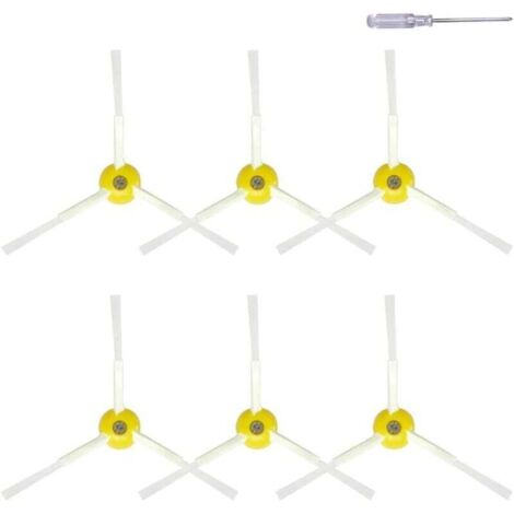 Kit Pièces Rechange Brosse Latérale Compatible Roomba 600 700 800 900 Séries 6 Brosses Nettoyage Aspirateur Robot (1/4)