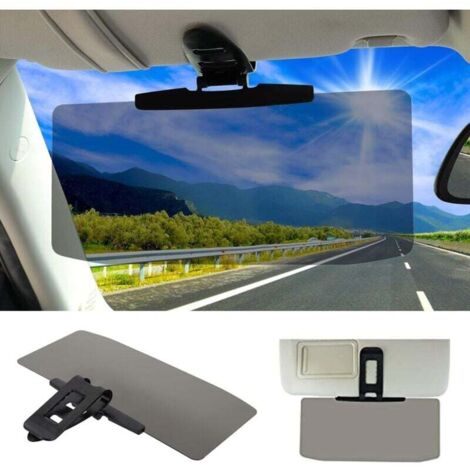 Extension de pare-soleil de voiture, extension de pare-soleil anti-éblouissement, adaptée aux sièges avant conducteur ou passager. (1/4)