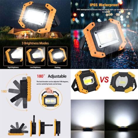 Lampe de Poche Camping Randonn??e Lumi??re Forte Lampe LED Flash Light