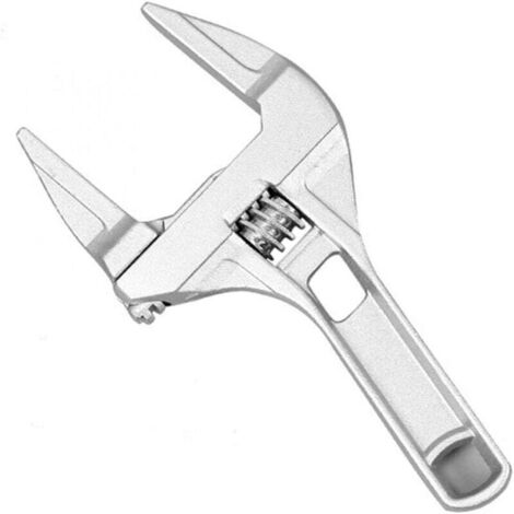 Clé À Fourche Réglable Grande Extrémité Manche Court Plomberie Alliage Aluminium (1/4)