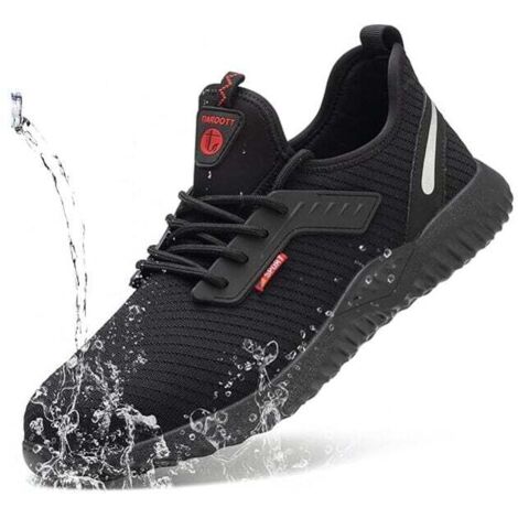 Chaussures De Sécurité Unisexe Travail Embout Acier Ultra Légères Respirantes Taille 43 EU (1/4)