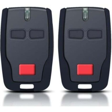 Télécommande Porte Garage 2 Pièces 2 Canaux Compatible Mitto RCB Kleio Ghibli TRC Fréquence 433 MHz (1/4)