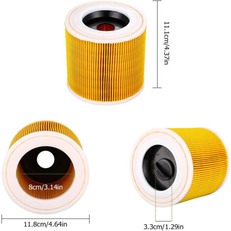 Lot De 10 Sacs Filtres Pour Aspirateur Eau Et Poussière Kärcher WD2 / MV2
