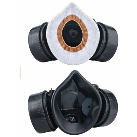 Gomooy Masque Respiratoire Réutilisable Gaz A1P2 Double Filtration + 8 Filtres – Protection Anti-Poussière, Peinture, Vapeurs Et Bricolage Pro