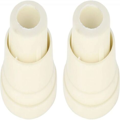 Bouchons Pare-Chocs En Caoutchouc Pour Échelles De Piscine, Set De 2 Pièces Blanc (1/4)