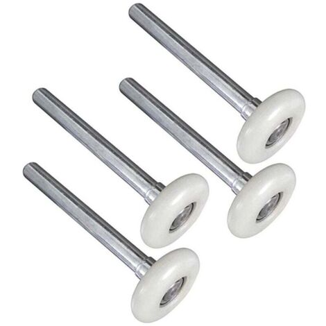 Rouleaux Porte Garage Nylon Diamètre 4.5 à 12 cm Tige Lot de 4 Pièces (1/3)