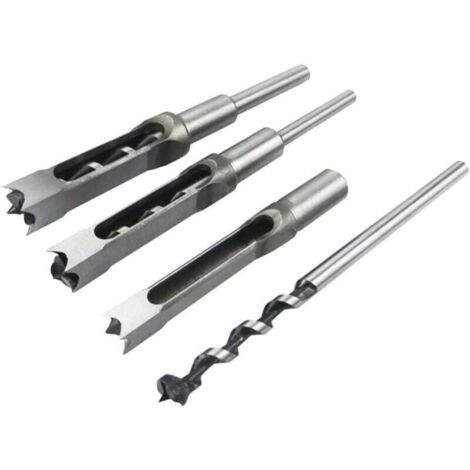 Ensemble 4 Forets Carrés Acier Pour Travail Bois Ciseaux Mortaiser Scies Cloches Diamètres 1/2 1/4 5/16 3/8 Pouces (1/4)