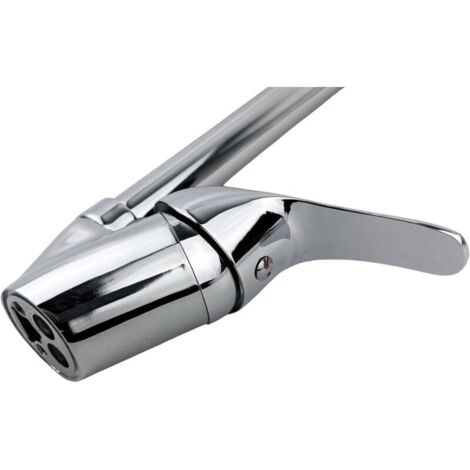 Robinet D'évier WATERMARK – Finition Nickel Poli – Levier Unique – Tirable – Neuf